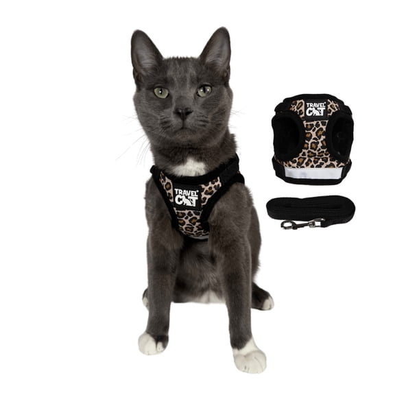 "The True Adventurer" Reflective Cat Kitten Harness and Leash