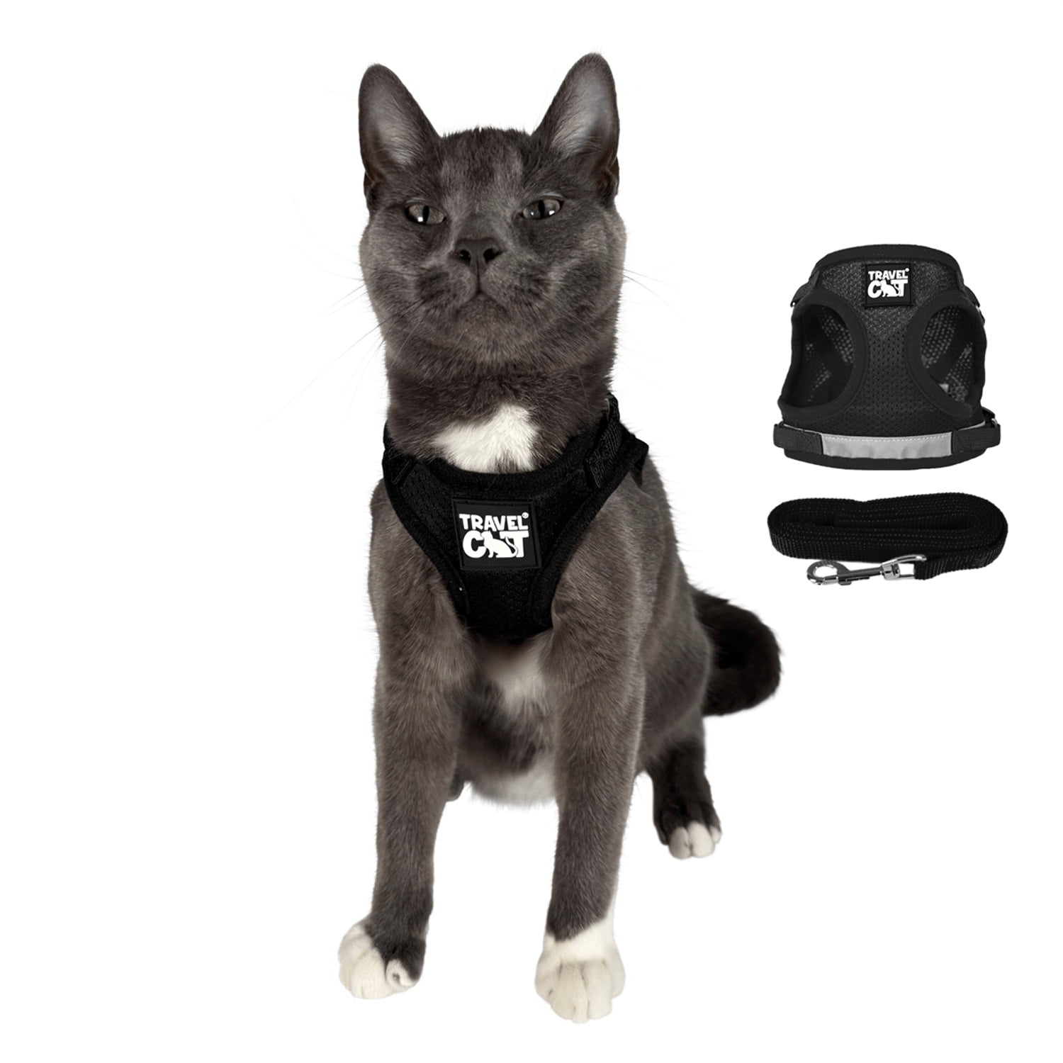 "The True Adventurer" Reflective Cat  Kitten Harness and Leash
