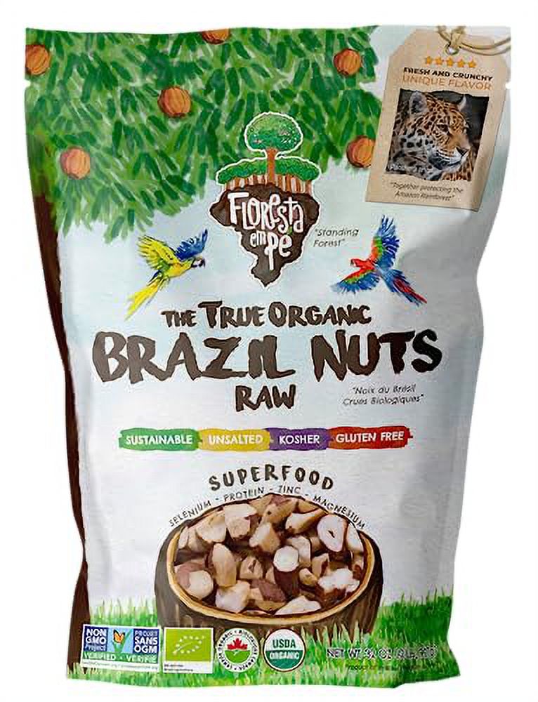 The True Organic Premium Brazil Nuts (32oz) Broken Raw & Unsalted