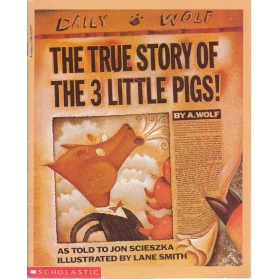 Pre-Owned True Story of the 3 Little Pigs (Paperback) 0590443577 9780590443579