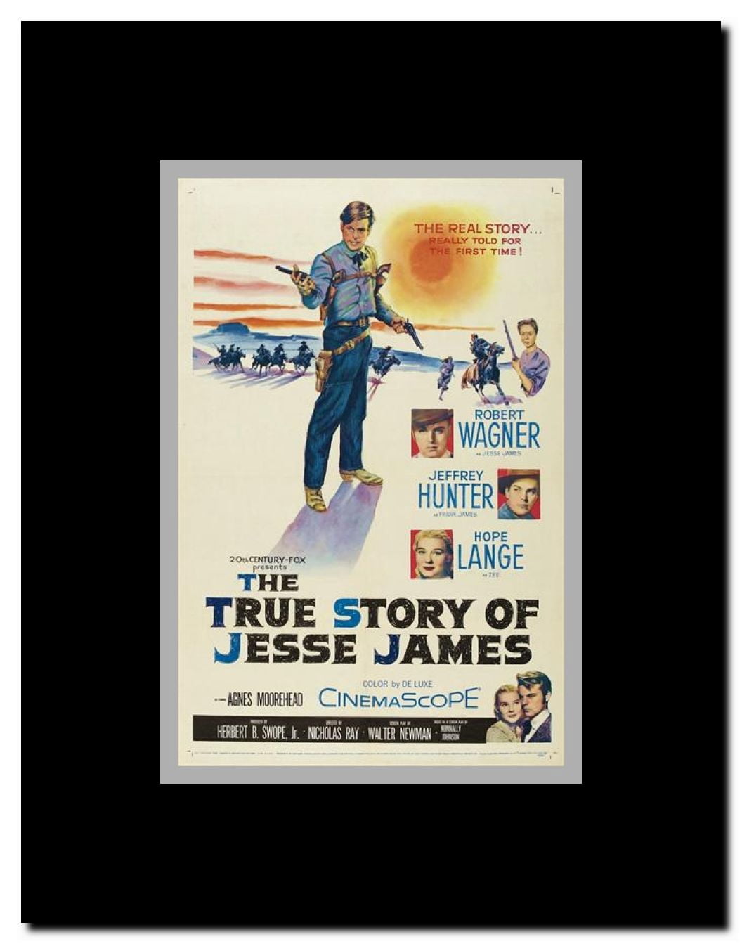 The True Story of Jesse James Framed Movie Poster