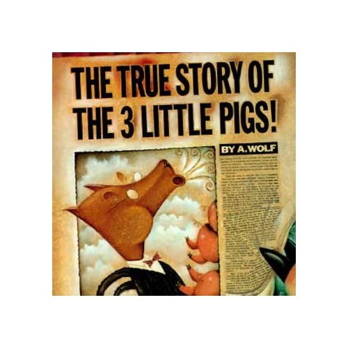 Pre-Owned The True Story of the Three Little Pigs (Hardcover) 9780670827596