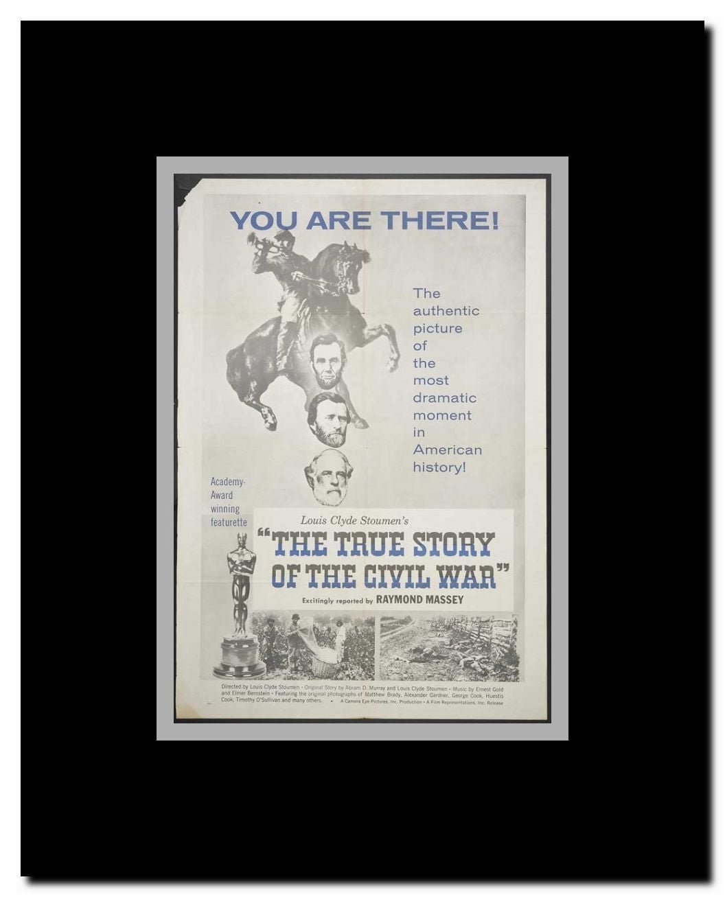 The True Story of the Civil War Framed Movie Poster