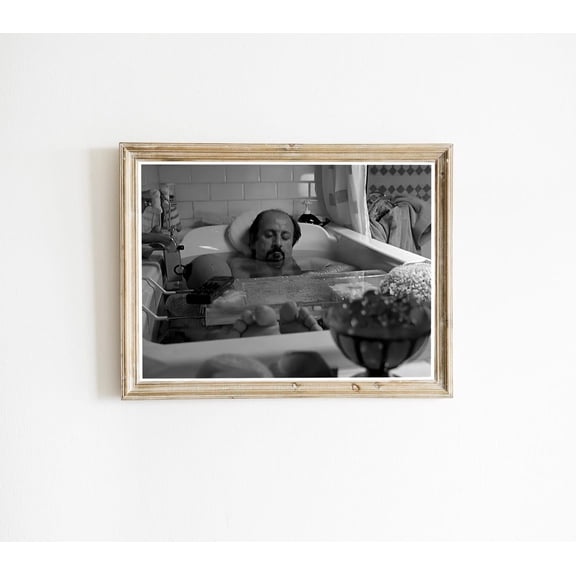 The Truman Show Bathroom, Funny Bathroom Decor, Black and White, Toilet Print, Restroom Decor, Toilet Humor, Wall Art, Unframed Poster Size 16x24