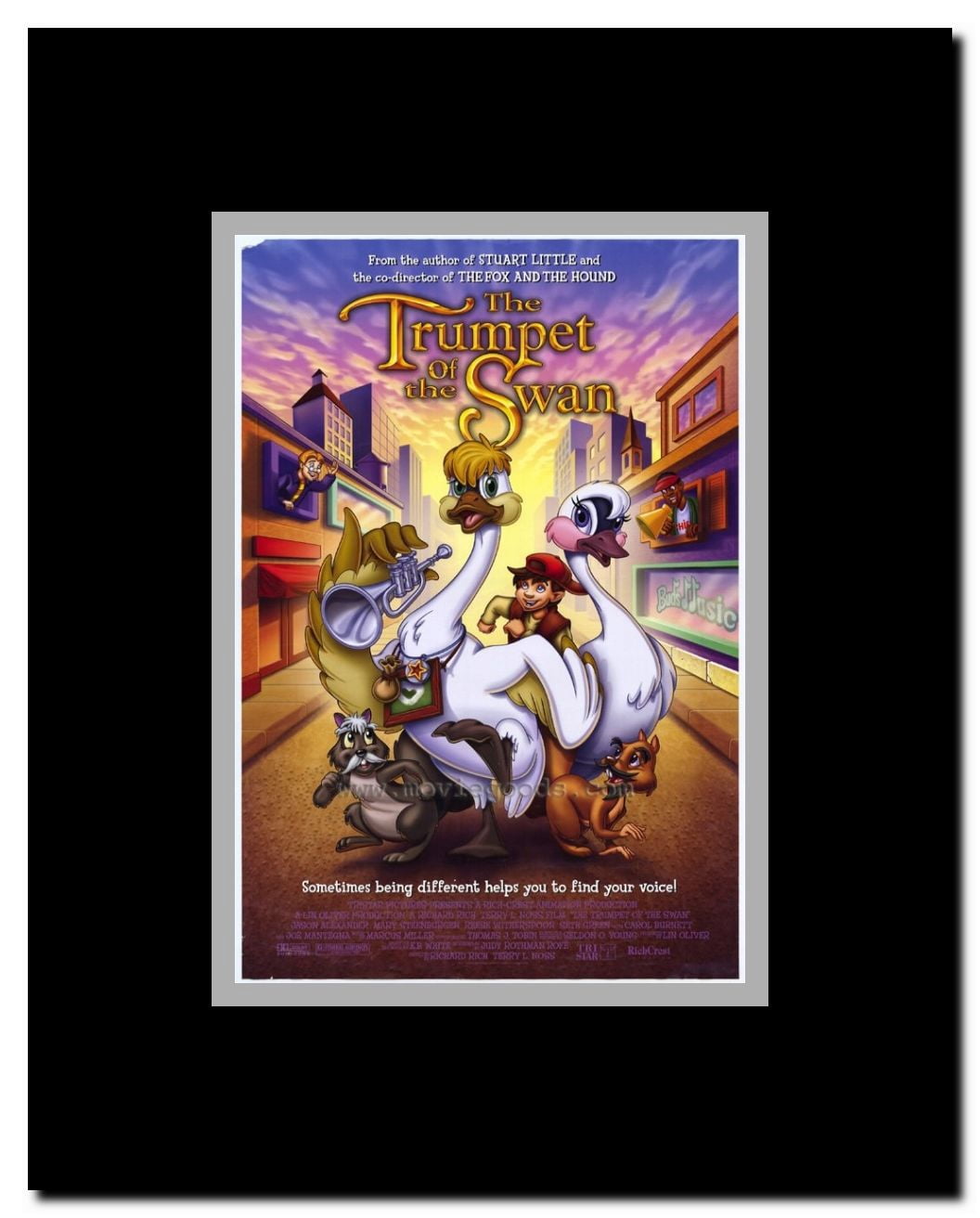 The Trumpet of the Swan Framed Movie Poster