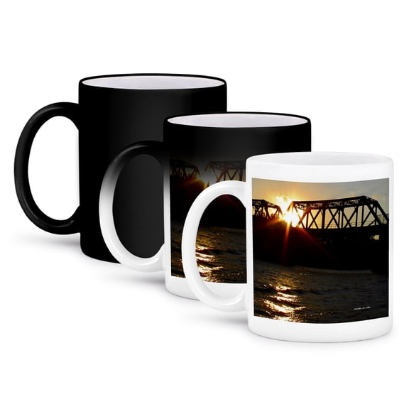 Truss Bridge Sunset Mug 11oz