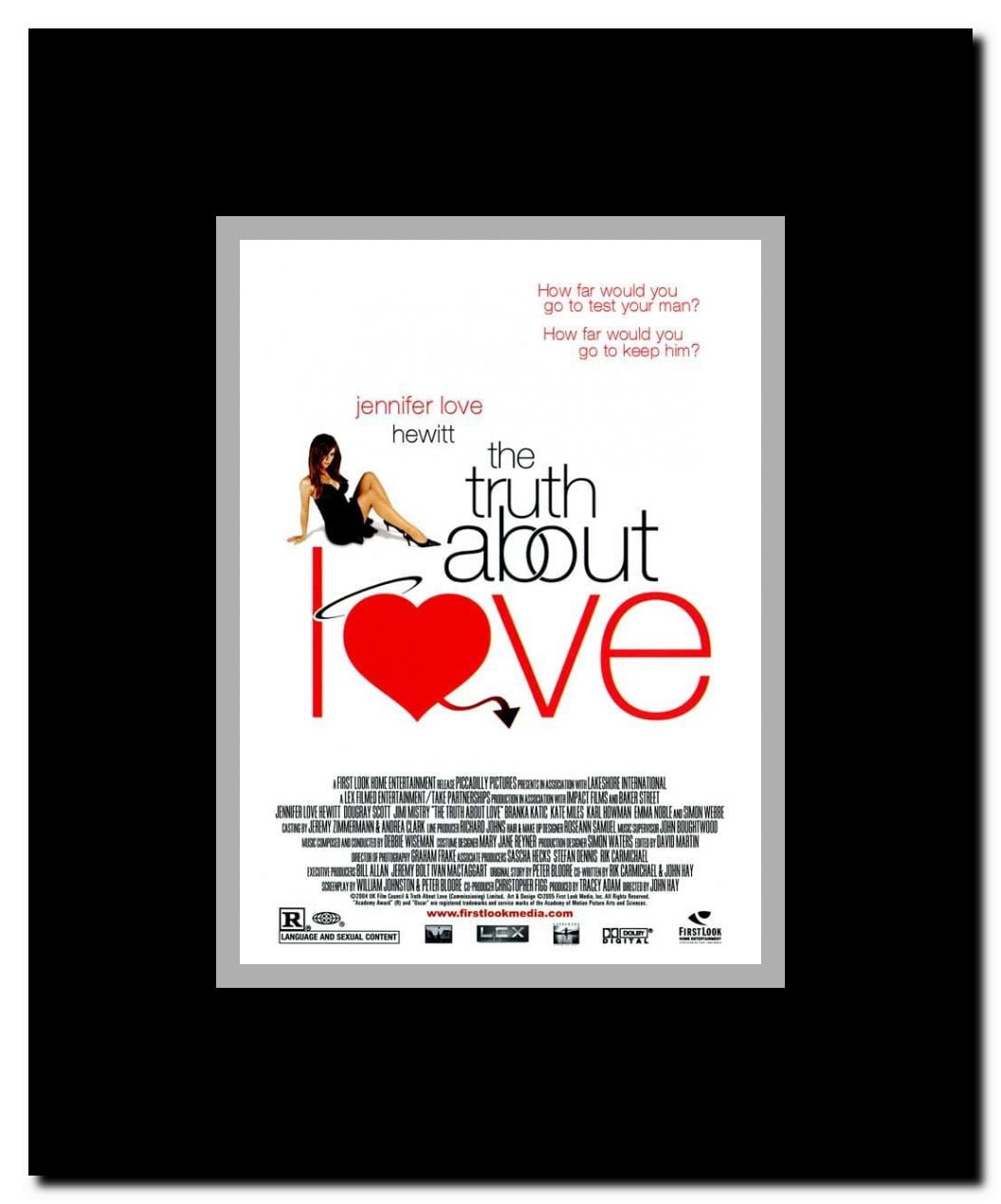 The Truth About Love Framed Movie Poster