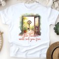 thumbnail image 1 of The Truth Will Set You Free Christian Graphic T-Shirt for Women, White, Size S, 1 of 6