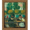 thumbnail image 1 of The Tuileries Gardens, Paris 28x32 Large Gold Ornate Wood Framed Canvas Art by Edouard Vuillard, 1 of 2