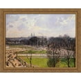 thumbnail image 1 of The Tuileries Gardens Winter Afternoon 34x28 Large Gold Ornate Wood Framed Canvas Art by Camille Pissarro, 1 of 2