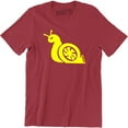 thumbnail image 1 of The Turbo Snail Funny Humor Racing Speed Racer Mens JDM Ricer Rocket T-Shirt, 1 of 4