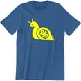 thumbnail image 1 of The Turbo Snail Funny Humor Racing Speed Racer Mens JDM Ricer Rocket T-Shirt, 1 of 4