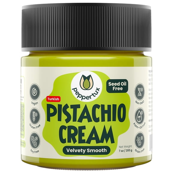 Peppertux Turkish Pistachio Cream, 7 oz. - Gluten-Free and Vegan