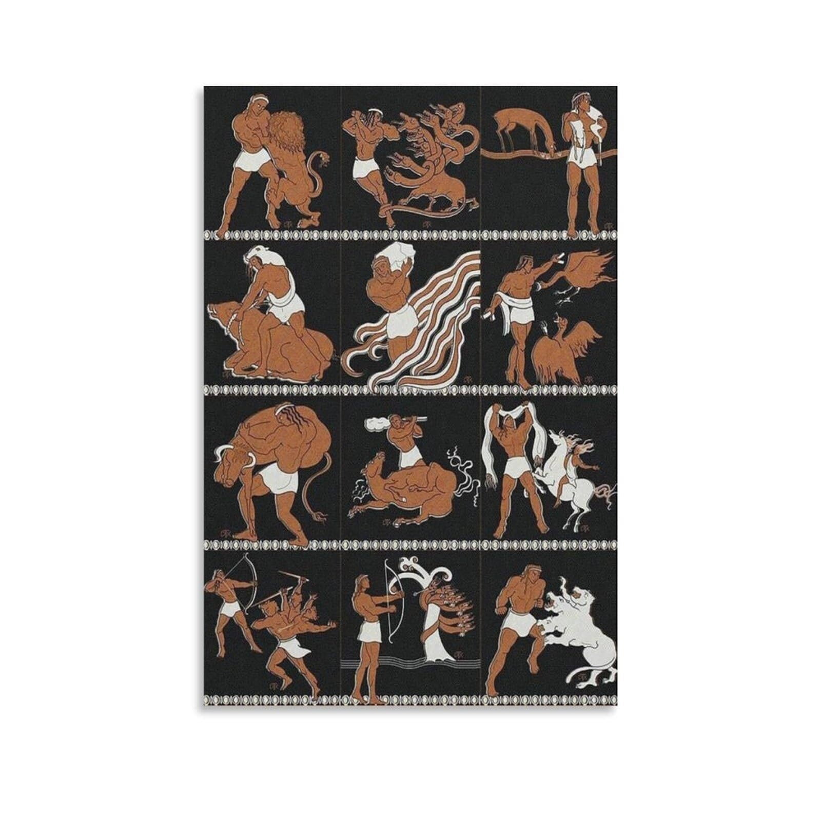 The Twelve Tasks of Hercules Greek Mythology Poster 1 Living Room ...