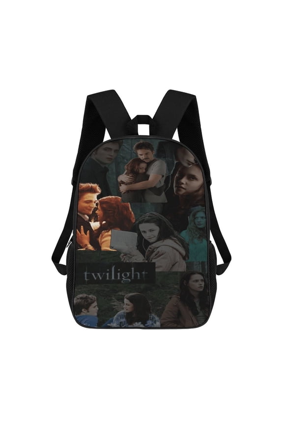 The Twilight Saga Backpack Large Capacity 17 Inch Laptop Bag Lightweight Daypack Bookbag for School College Travel Hiking Work