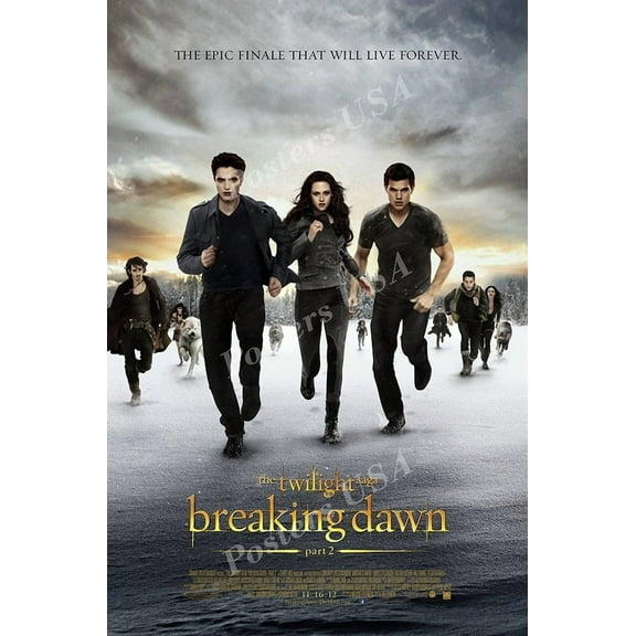 The Twilight Saga Breaking Dawn Part   Movie Poster Glossy Finish Made In USA