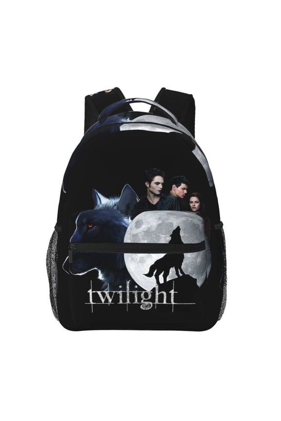 The Twilight Saga Casual Backpack Durable Bookbag Fashion Printed Daypack For School & Outdoor