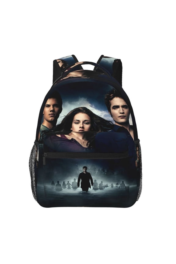The Twilight Saga Casual Backpack Durable Bookbag Fashion Printed Daypack For School & Outdoor