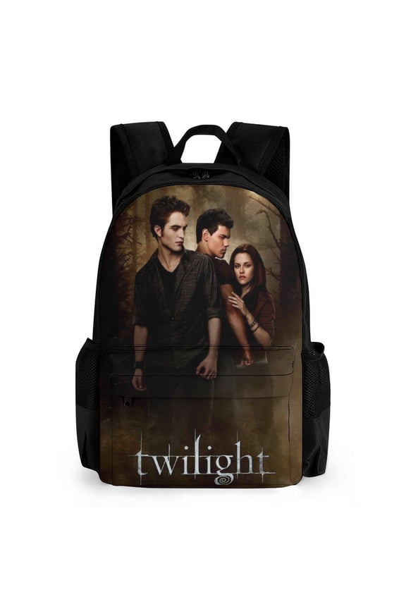 The Twilight Saga Casual Backpack Lightweight Daypack Bookbag Printed Shoulder Bag Rucksack