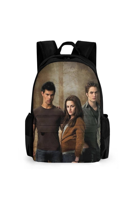 The Twilight Saga Casual Backpack Lightweight Daypack Bookbag Printed Shoulder Bag Rucksack