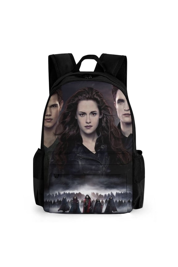 The Twilight Saga Casual Backpack Lightweight Daypack Bookbag Printed Shoulder Bag Rucksack