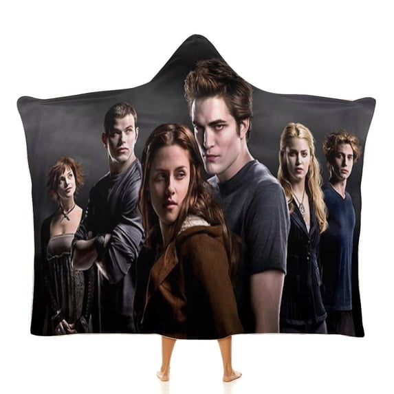 The Twilight Saga Cloak Hooded Blanket Soft Wearable Blanket Hoodie Throw Cape for Couch Kids Adults 60"x80"