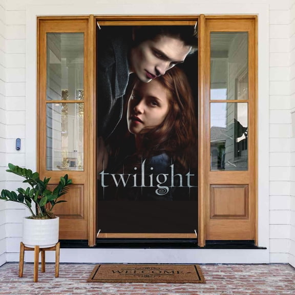 The Twilight Saga Door Cover Decorated Banner Background Decorative Tapestry Holiday Party Photography (35.4 X 72.8)