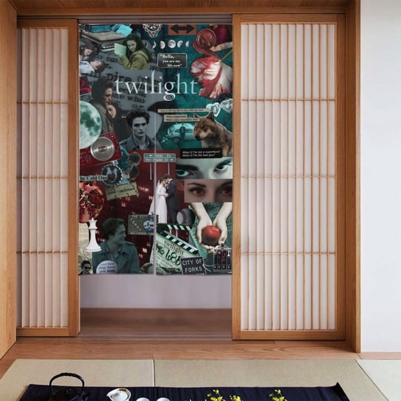 The Twilight Saga Doorway Curtains Blackout Partition Door Cover Decor Kitchen Dining Room Indoor Porch Tapestry,34" X 56"