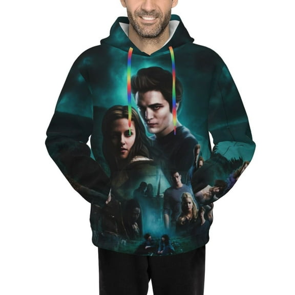 The Twilight Saga Men's Hoodie Novelty Pattern Adult Hooded Sweatshirts Casual Unisex Pullover for Women Youth