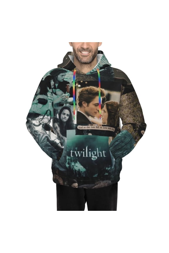 The Twilight Saga Men's Hoodie Novelty Pattern Adult Hooded Sweatshirts Casual Unisex Pullover for Women Youth