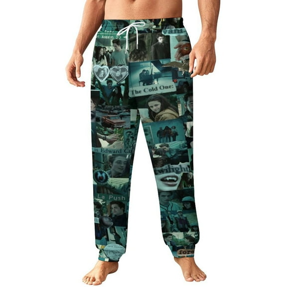 The Twilight Saga Sweatpants for Men Women, Funny Printed Elastic Waist Joggers Pant Casual Graphic Workout Track Pants Trousers with Drawstring