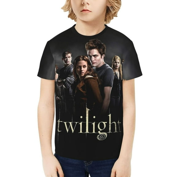 The Twilight Saga T-Shirt for Boys Girls Youth, 3D Printed Graphic T-Shirts Short Sleeve Summer Casual Tee Shirts for Kids
