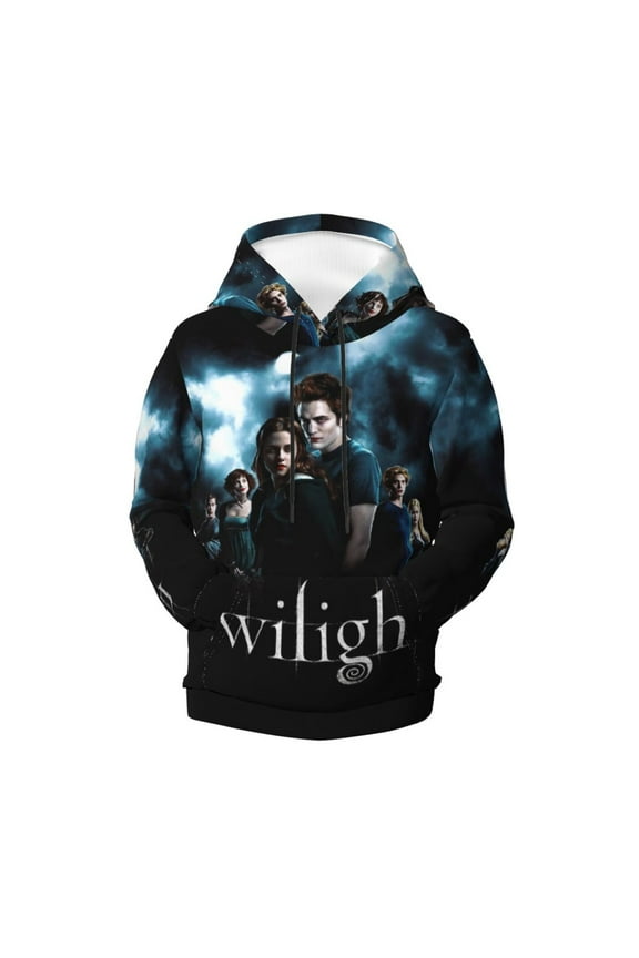 The Twilight Saga Teen Boys Girls Hoodies 3D Printed Hooded Sweatshirts for Kids Long Sleeve Casual Unisex Pullovers with Pockets