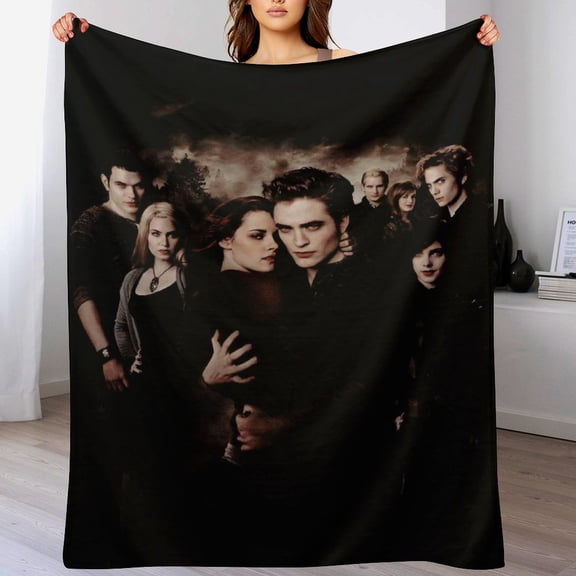 The Twilight Saga Throw Blanket Cozy Warm Flannel Blanket for Living Room Bedroom Bed Sofa Camping Travel, All Seasons Fleece Blankets Gifts for Kids Girls Boys Adults 40"x30"