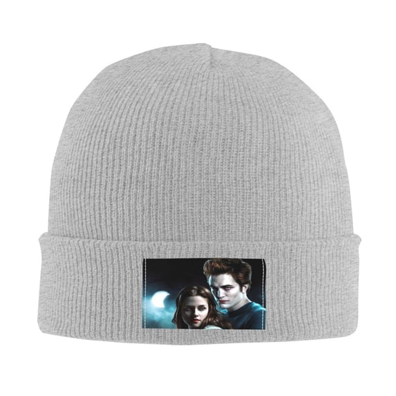 The Twilight Saga Winter Hats Warm Knit Cuffed Beanie Unisex Skull Knitted Caps Fashion Ski Hat For Men And Women Gray