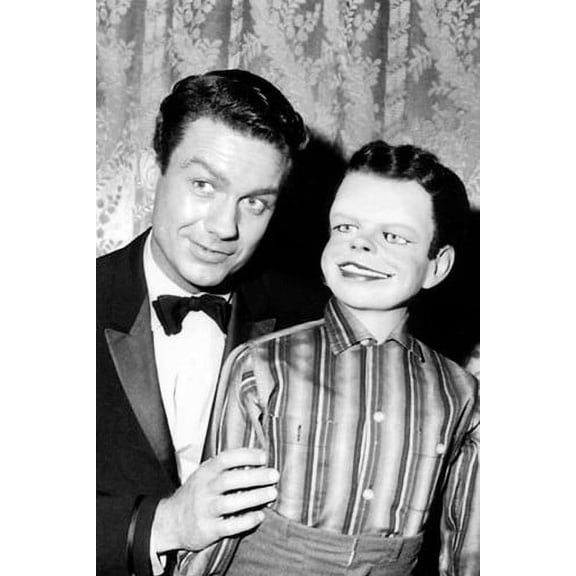 The Twilight Zone Cliff Robertson 24x36 Poster holding Willie from 1962 episode The Dummy
