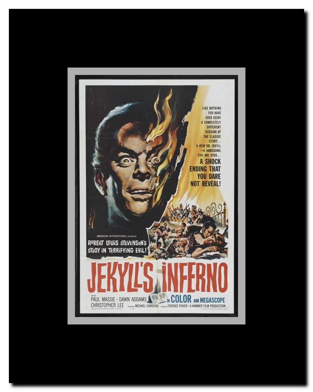 The Two Faces of Dr. Jekyll Framed Movie Poster