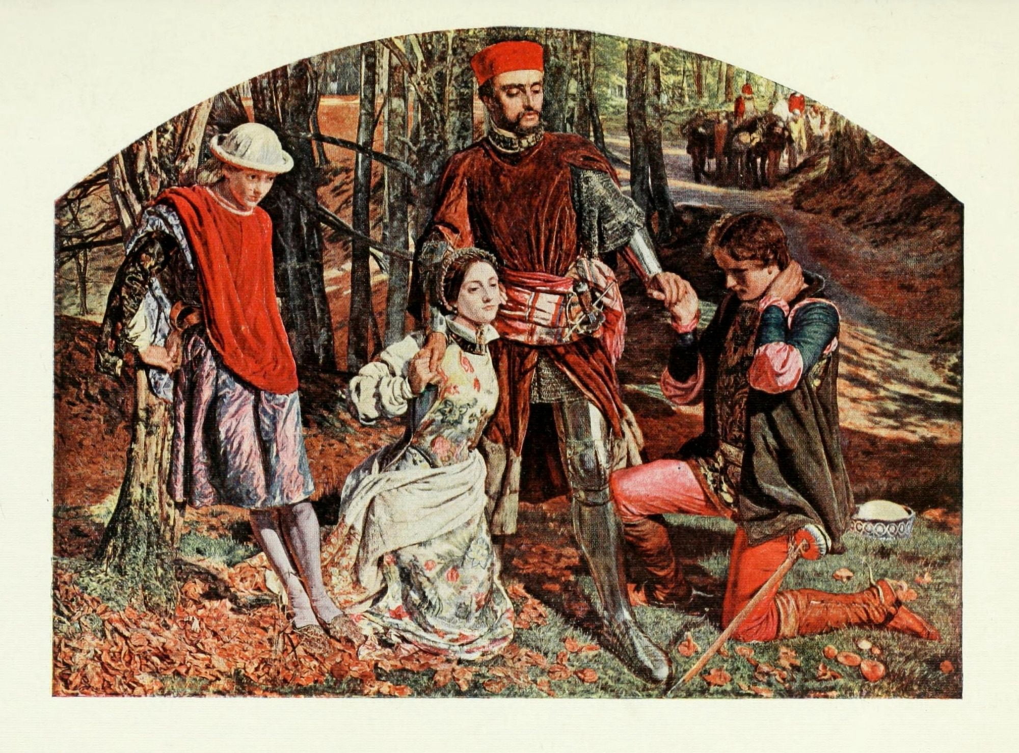 The Two Gentlemen of Verona Holman Hunt 1908 Canvas Art - William Holman Hunt (24 x 36)