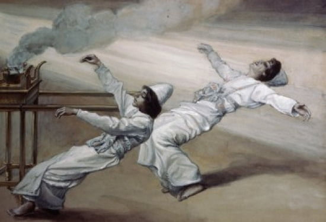 The Two Priests are Destroyed James Tissot (1836-1902 French) Jewish Museum New York City Canvas Art - James Tissot (18 x 24)