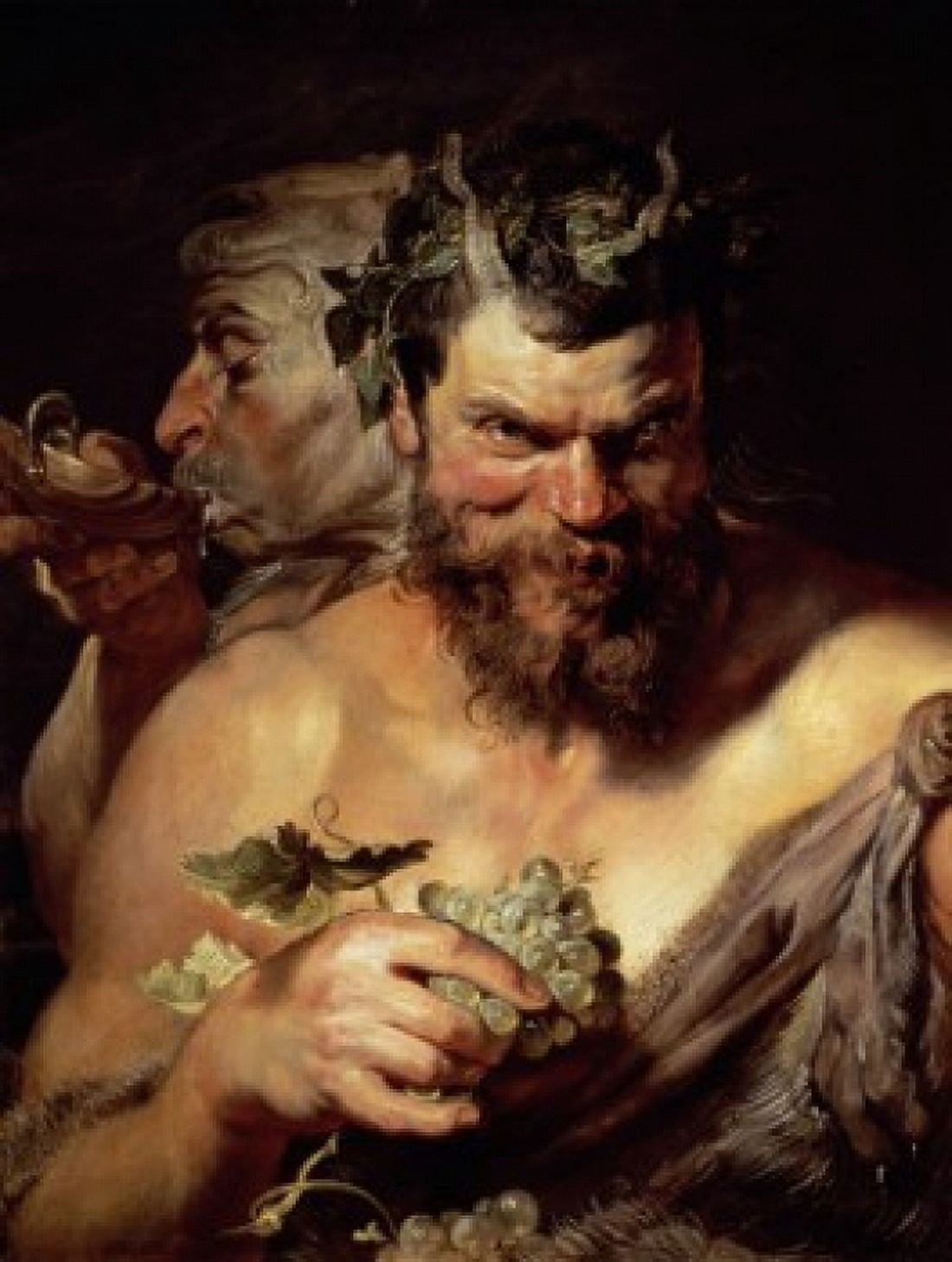 The Two Satyrs 17th C Peter Paul Rubens (1577-1640Flemish) Alte Pinakothek Museum Munich Germany Canvas Art - Peter Paul Rubens (18 x 24)