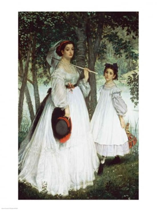 The Two Sisters Portrait 1863 Canvas Art - James Jacques Joseph Tissot (18 x 24)