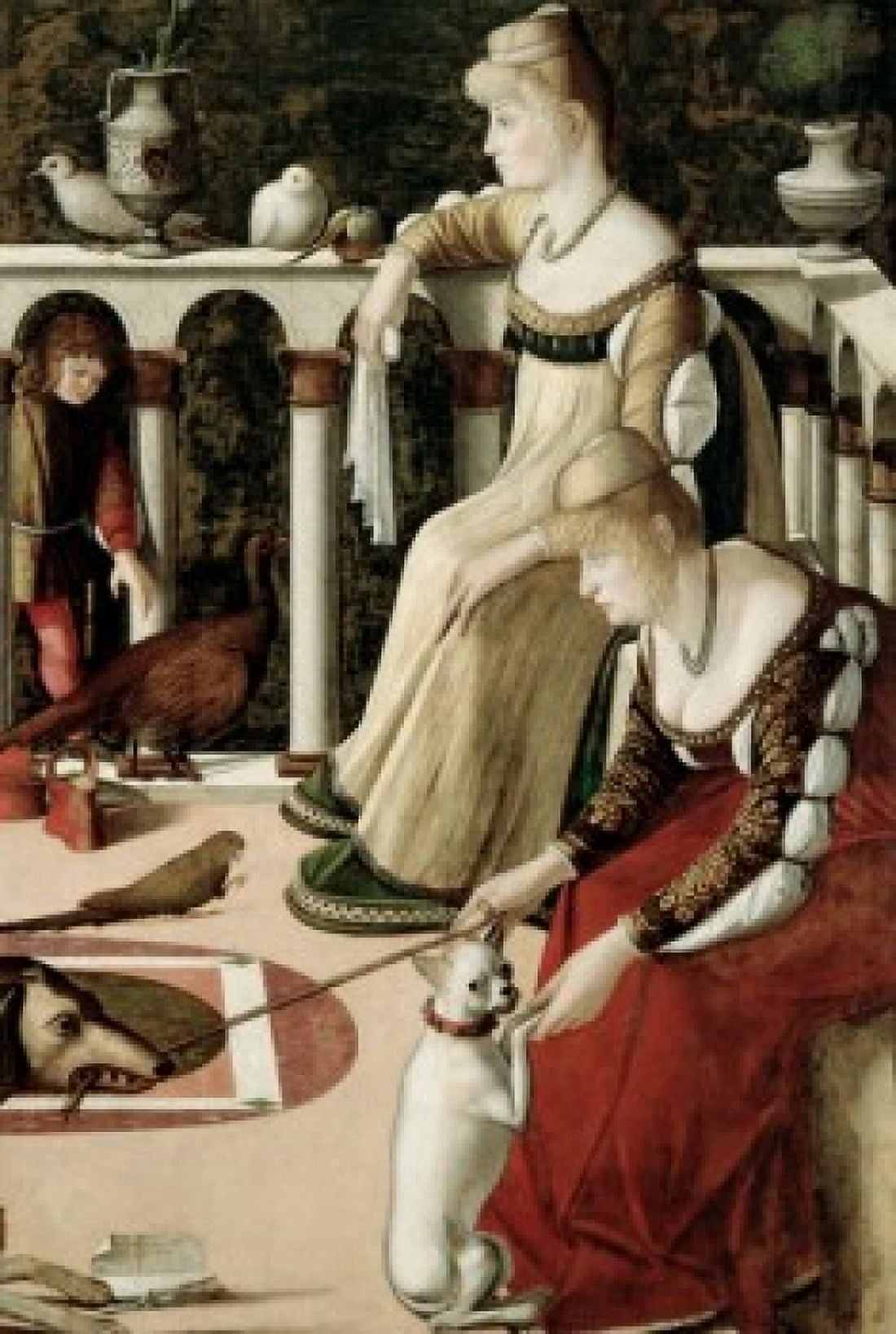 The Two Venetian Ladies - The Courtesans Vittore Carpaccio (c 1460-1526Italian) Correr Civic Museum Venice Canvas Art - Vittore Carpaccio (24 x 36)