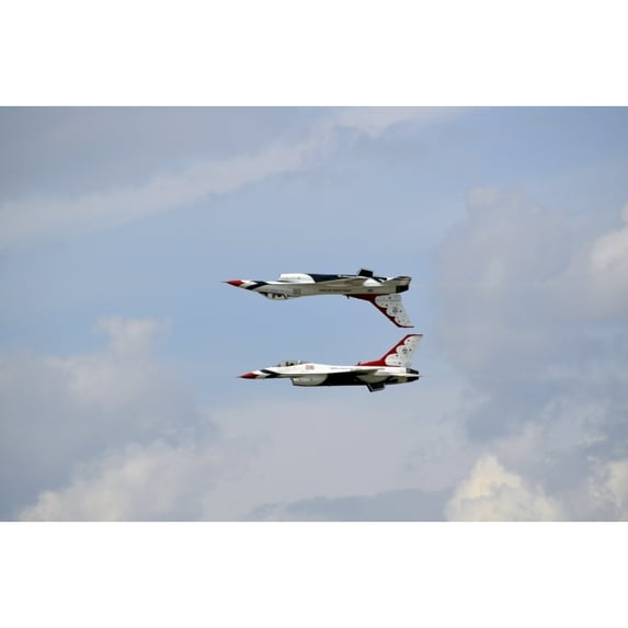 The U.S. Air Force Thunderbirds in calypso formation Poster Print
