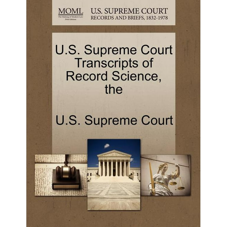 Us supreme court transcripts sale