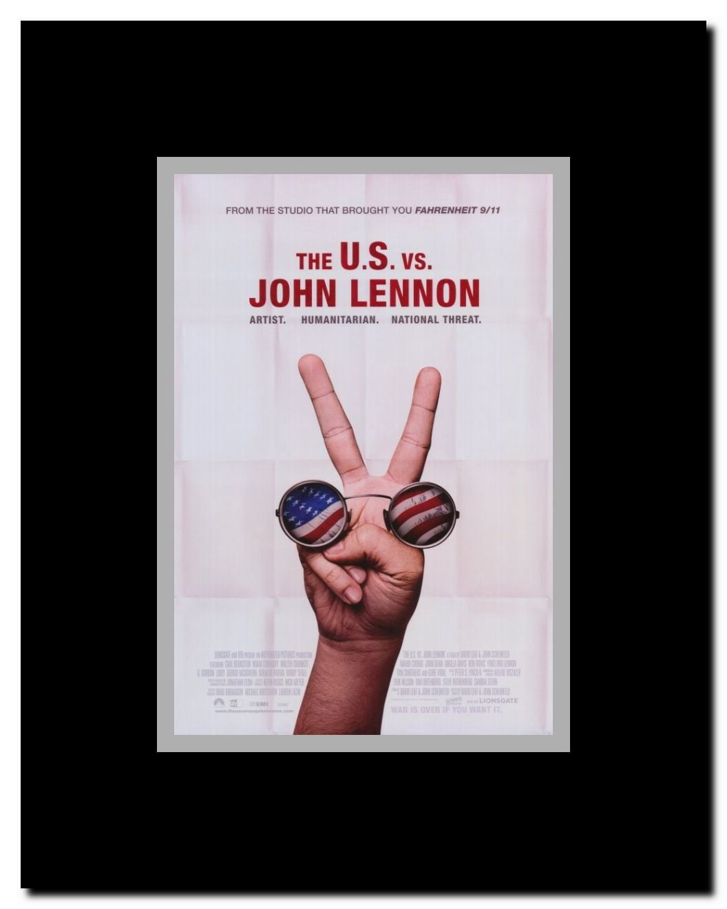 The U.S. vs. John Lennon Framed Movie Poster