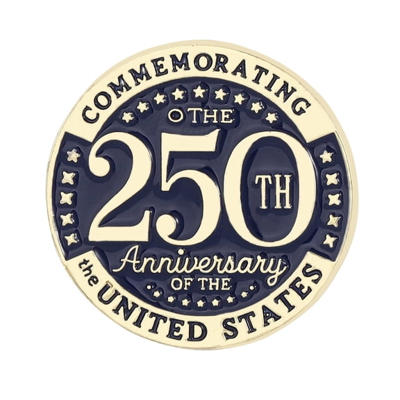 Sktrjpolfis US 250th Anniversary Commemorative Breastpin, Multicolor Iron Patriotic Pin for Parades, Ceremonies and Patriotic Gatherings