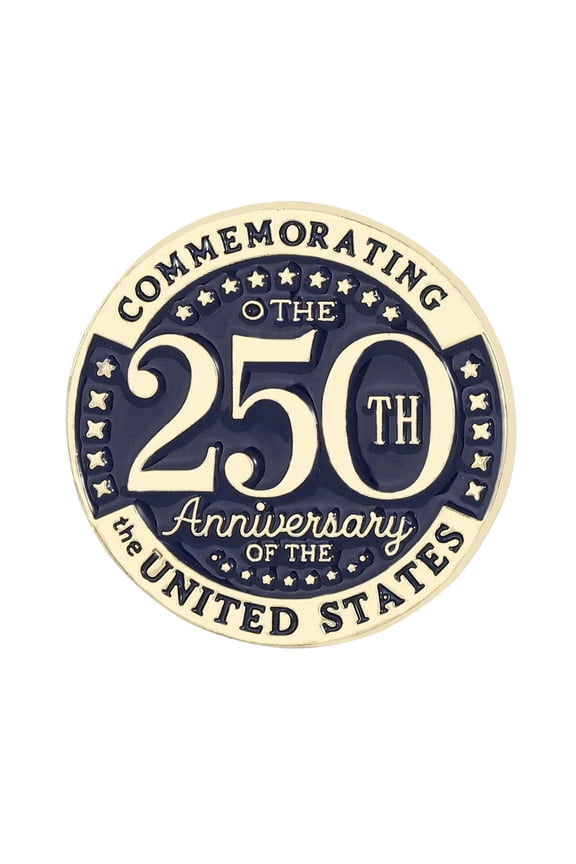 US 250th Anniversary Commemorative Breastpin, Multicolor Iron Patriotic Pin for Parades, Ceremonies and Patriotic Gatherings