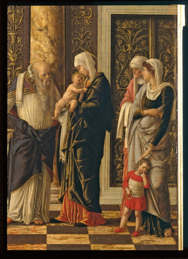 The Uffizi Triptych Circumcision Canvas Art - (24 x 36)