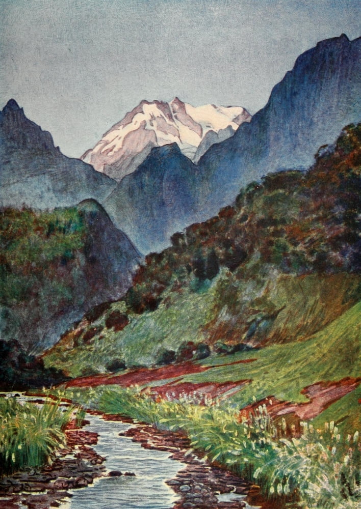 The Uganda Protectorate 1902 Duwoni Peak at dawn Canvas Art - Sir Harry Johnston (18 x 24)