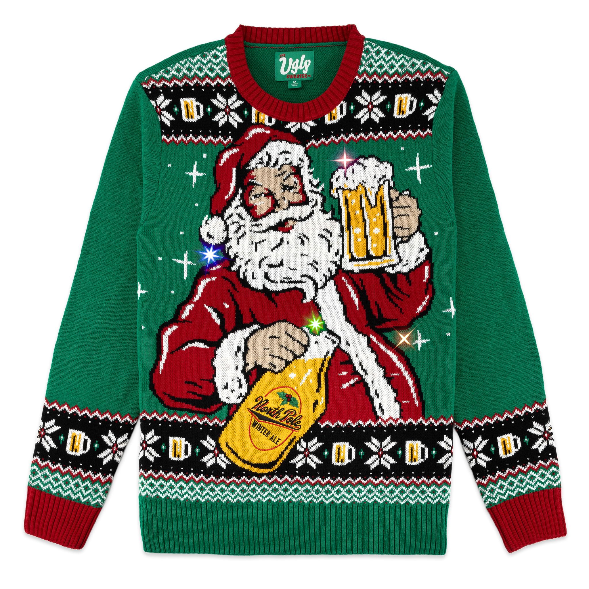 The Ugly Sweater Co. Light Up Ugly Christmas Sweater with LEDs Snug